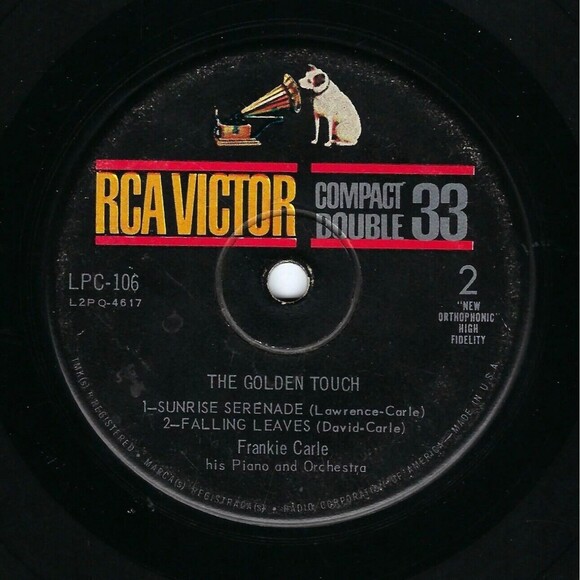 Frankie Carle Compact 33 EP The Golden Touch on RCA Victor G+ Jazz - Picture 2 of 2